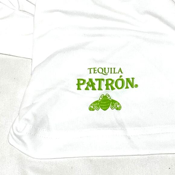 Puma Polo Shirt Tequila Patron Mens XXL White Green Polyester Stretch Golf New - Picture 6 of 10